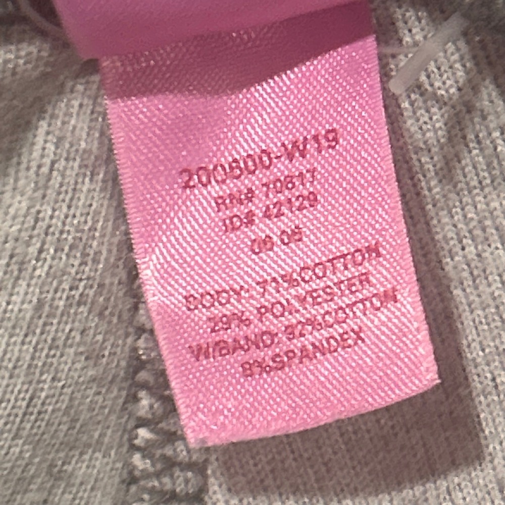 VS Pink Yoga Pants 2005 Velour XS Grey Y2K McBling Flare Foldover Loungewear - Picture 8 of 14